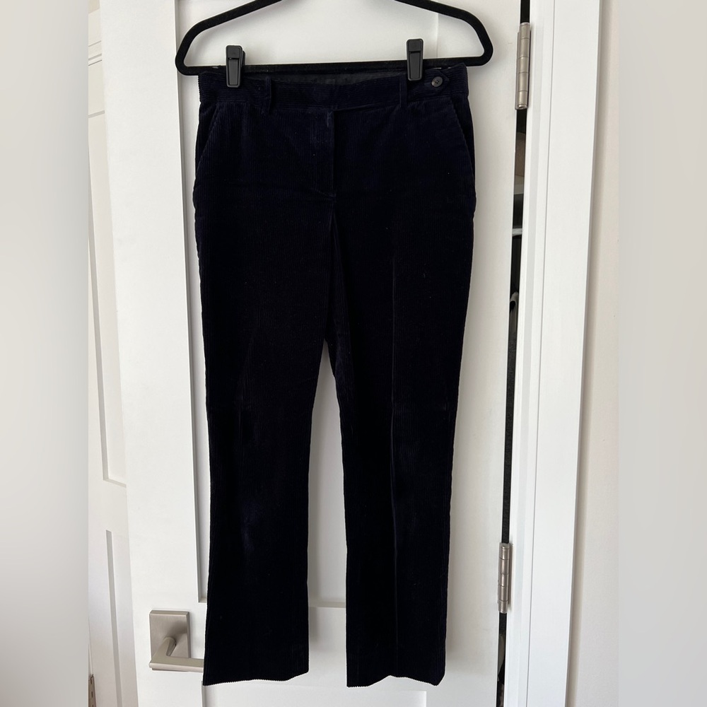Theory Navy Blue Cropped Corduroy Pants [Size 4]